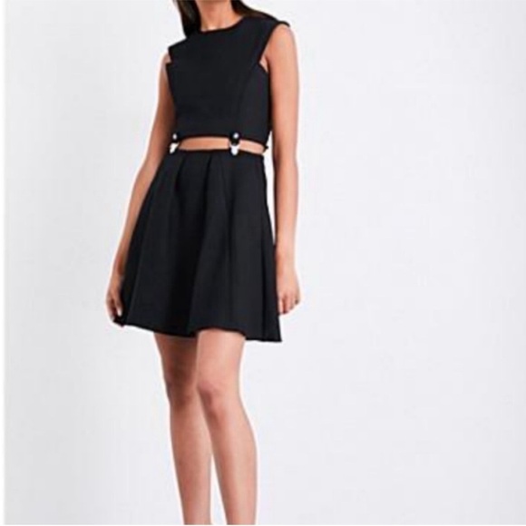 Maje black Ruliet suspender mini dress - Picture 1 of 13